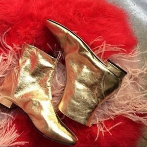 Top shop gold boots